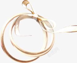 金属圆环彩带装饰金属环高清图片