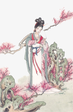 中国仕女古代美女图高清图片
