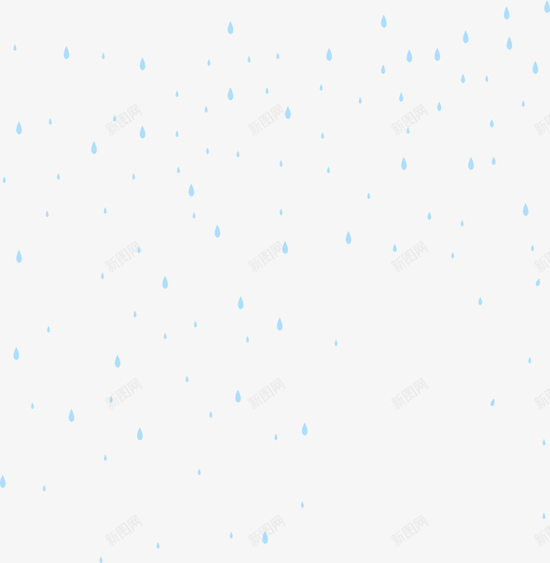 蓝色清新下雨png免抠素材_新图网 https://ixintu.com 下雨 免抠PNG 清新 漂浮 蓝色 雨天 雨滴 雨点