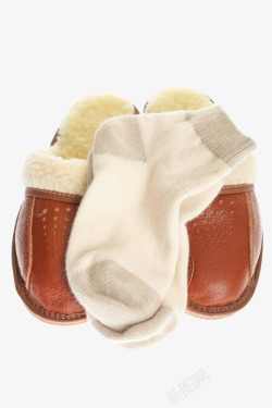 冬日袜子柔软保暖冬日羊绒面料图高清图片
