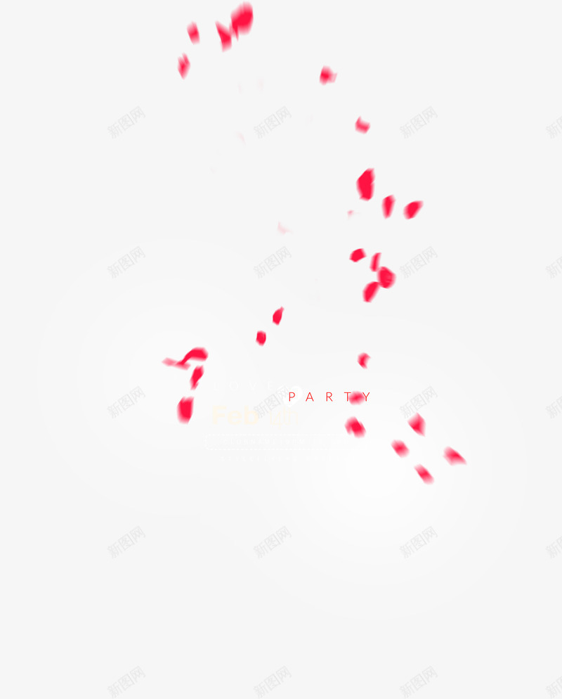 红色艺术漂浮模糊花瓣png免抠素材_新图网 https://ixintu.com 模糊 漂浮 红色 艺术 花瓣