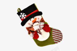 孩子的最爱圣诞雪人袜高清图片