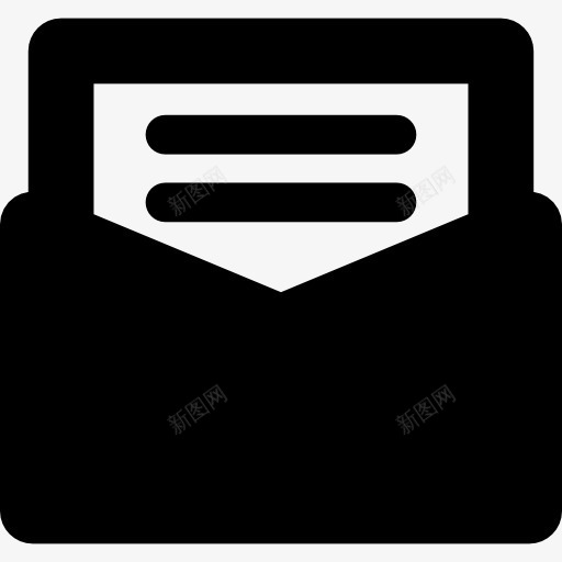 打开电子邮件图标png_新图网 https://ixintu.com 信封 信接口 短信 读取 邮件