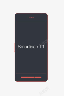 Smartisan手机线框效果素材