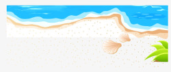 夏日元素海滩沙滩素材