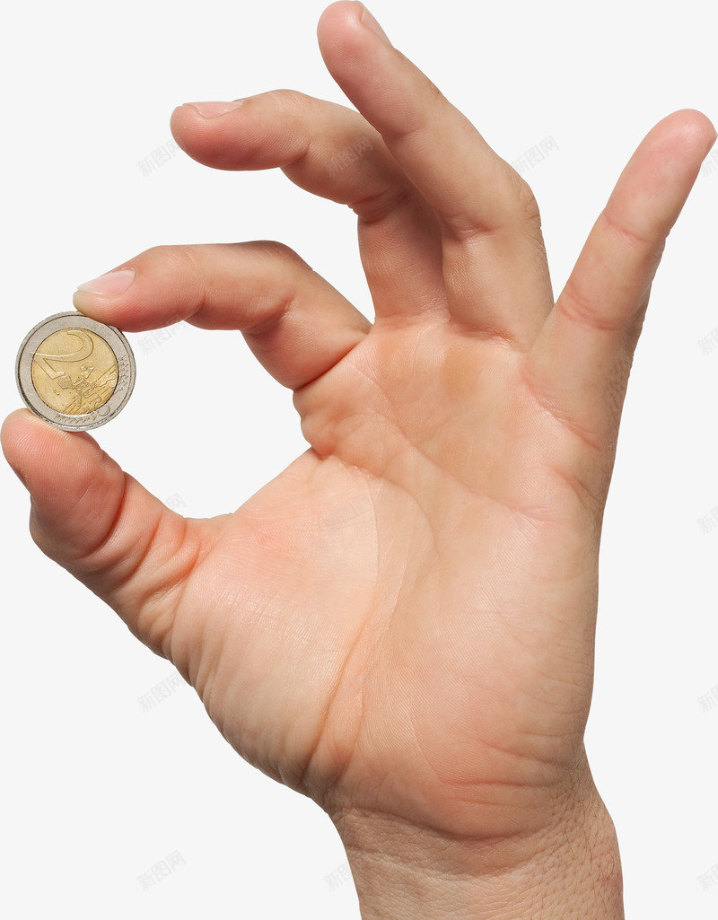 透明背景手拿硬币png免抠素材_新图网 https://ixintu.com 单手 手掌 硬币 透握着