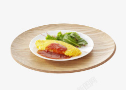 木质餐盘垫实物素材