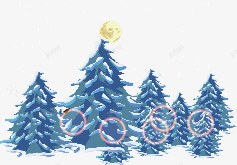松树冬季png免抠素材_新图网 https://ixintu.com 冬季 大雪 松树 矢量雪域 矢量雪域素材 雪域 雪域素材