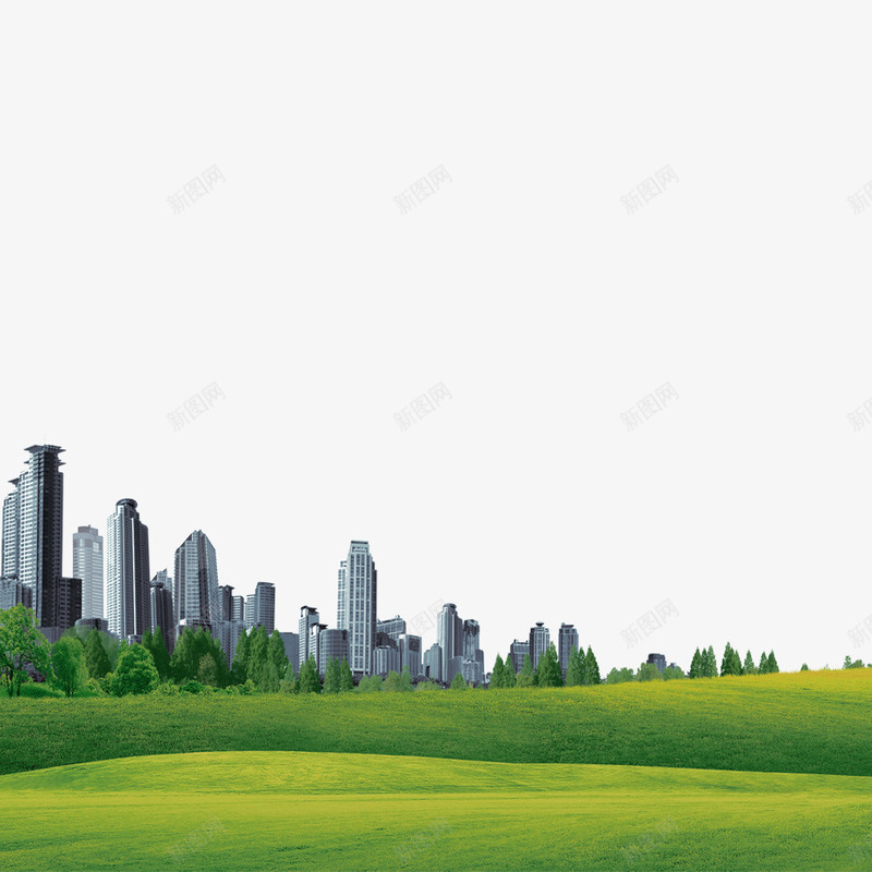 唯美环境png免抠素材_新图网 https://ixintu.com 健康 唯美自然 城市建筑 建筑 环境 绿油油的草地 绿色自然 自然