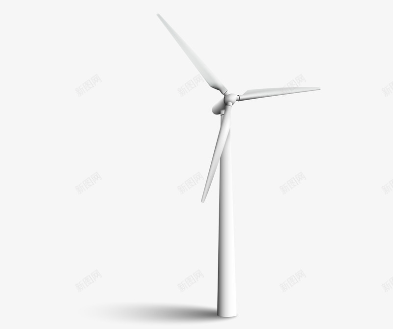 白色环保发电风车png免抠素材_新图网 https://ixintu.com 发电的风车 环保的风车 白色的风车 矢量的风车 风力发电站