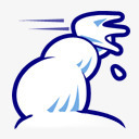 运动的雪人png免抠素材_新图网 https://ixintu.com 受伤 白色 雪人