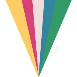 彩色三角分类图素材
