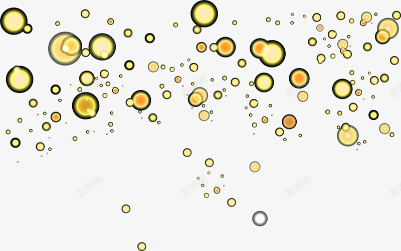 金色漂浮光圈png免抠素材_新图网 https://ixintu.com 光晕 光辉 梦幻圆圈 清新气泡 漂浮圆圈 金色光圈