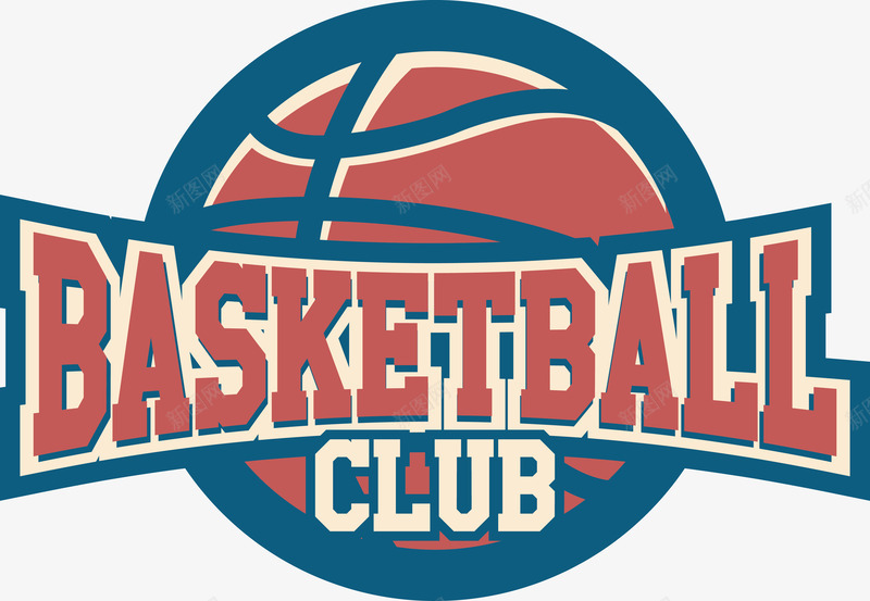 篮球俱乐部图标png_新图网 https://ixintu.com 篮球 篮球俱乐部 篮球贴纸