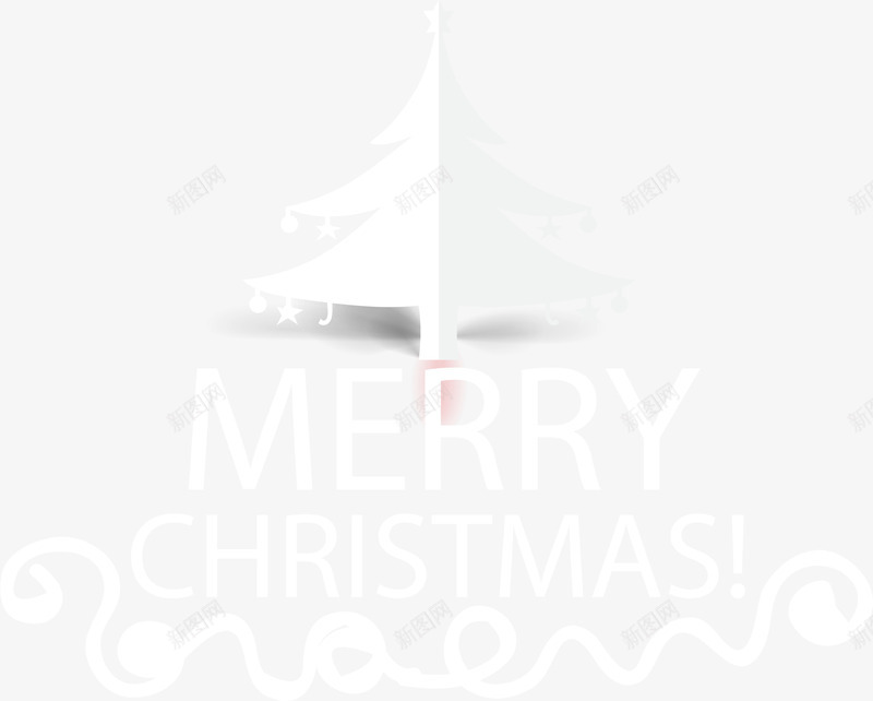 圣诞节白色圣诞树png免抠素材_新图网 https://ixintu.com christmas merry 圣诞快乐 圣诞节大树 小清新 白色圣诞树