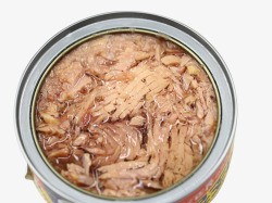 被打开的罐头打开的肉罐头高清图片