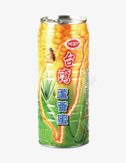 小瓶芦荟饮品台湾罐装饮料高清图片