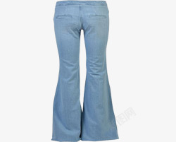 蓝色喇叭裤浅蓝色喇叭裤高清图片