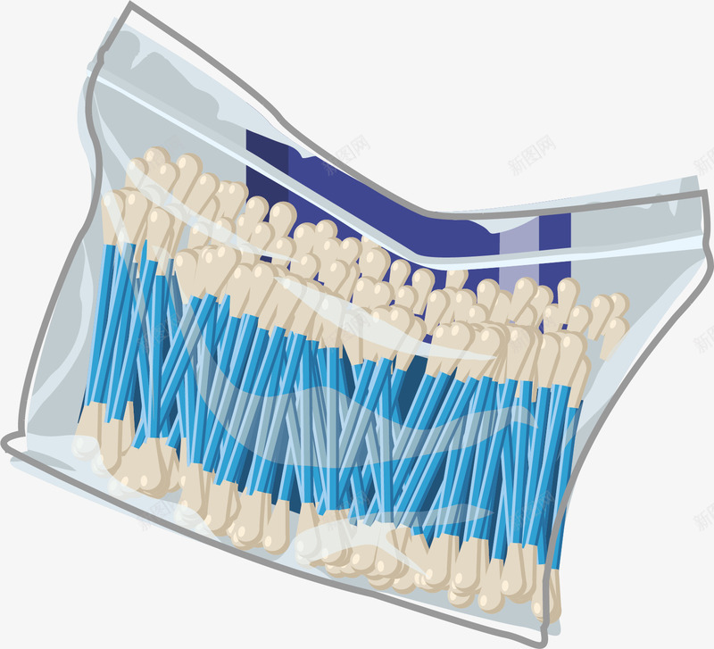 水彩卡通棉签矢量图ai免抠素材_新图网 https://ixintu.com 卡通 卫生 干净 手绘 方便 棉签 水彩 矢量图