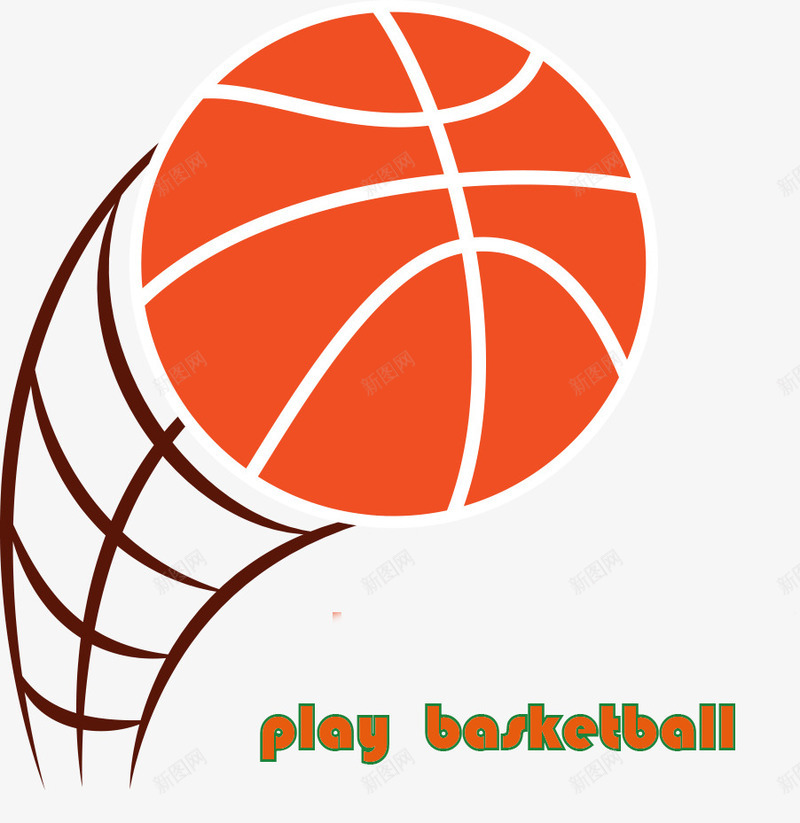 创意动感篮球标志图标psd_新图网 https://ixintu.com png png素材 创意 动感 图标 橙色 篮球