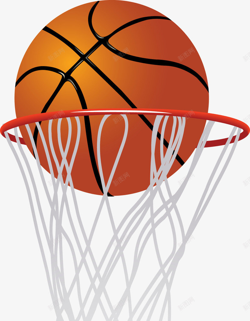 篮球png免抠素材_新图网 https://ixintu.com 体育 体育器材 体育用品 体育运动 体育锻炼 立体 篮球 篮球入框 篮球框 运动器材