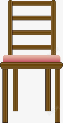 实木带坐垫的椅子素材