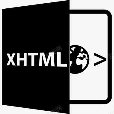 XHTML开放文件格式图标图标