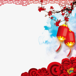 春节主图新年春节主图背景高清图片