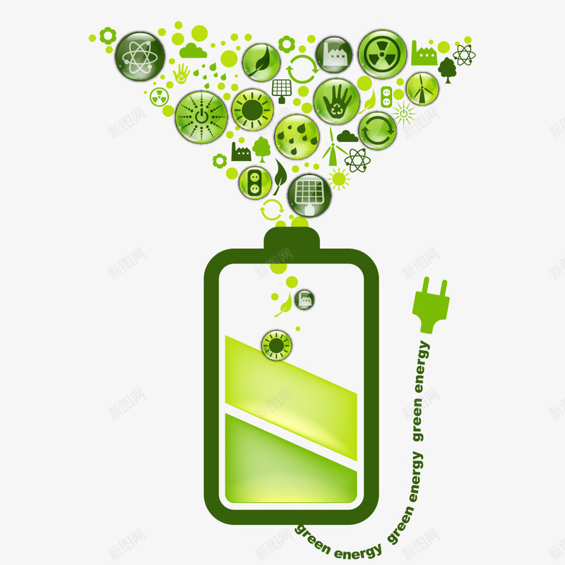 能源环保png免抠素材_新图网 https://ixintu.com 低碳 保护环境 充电 减排 手机 环保 生态 绿色 绿色能源 能源 能源环保 自然 节能