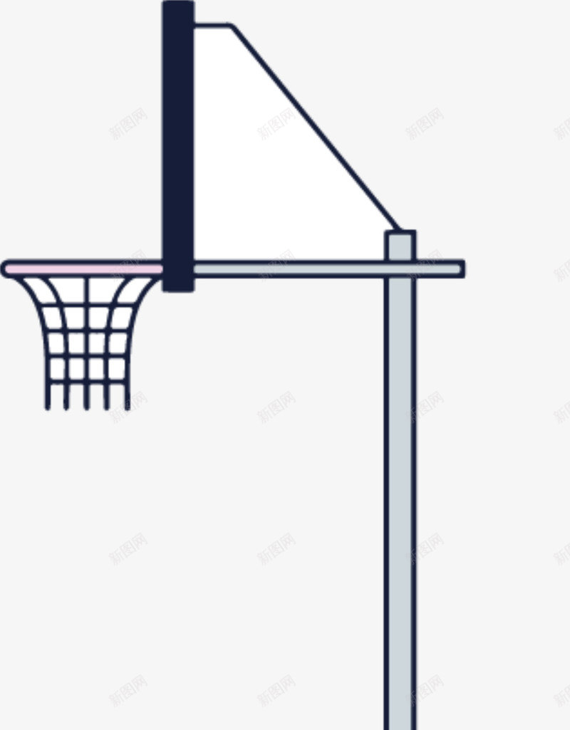 篮球场侧面png免抠素材_新图网 https://ixintu.com 侧面 卡通版 卡通篮球场 场地 篮球 篮球场