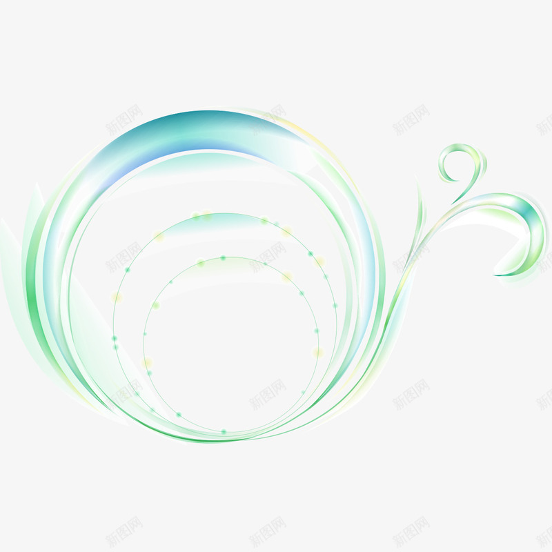 圆环的波动图形png免抠素材_新图网 https://ixintu.com 图形 圆环的波动图形 波动 绿色水珠