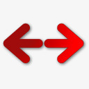 从右到左红箭头双向远景箭头图标png_新图网 https://ixintu.com arrow red rightleft two way 从右到左 双向 箭头 红