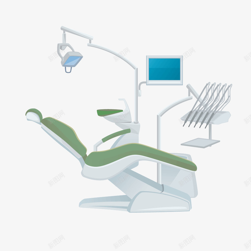 牙医诊所png免抠素材_新图网 https://ixintu.com 牙医 牙医椅子 诊所