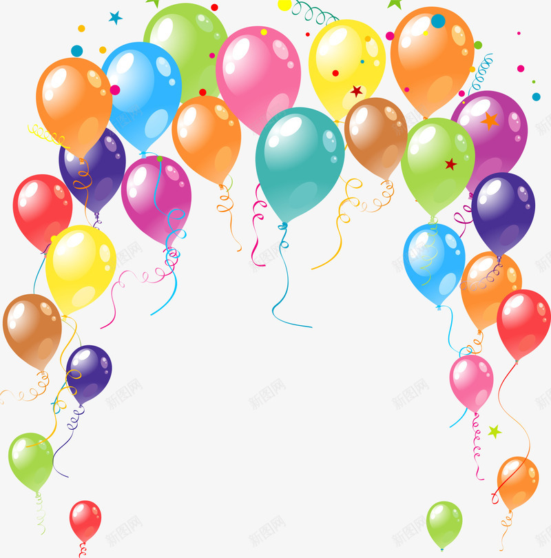 漂浮多彩气球png免抠素材_新图网 https://ixintu.com 一群气球 升空 多彩气球 气球装饰 漂浮气球 童趣