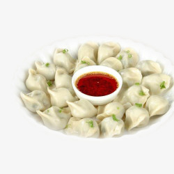冬至吃水饺传统营养丰富汤饺高清图片