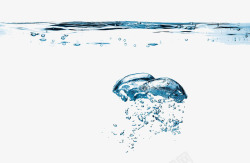 水中气泡像水母一般的氧气气泡高清图片