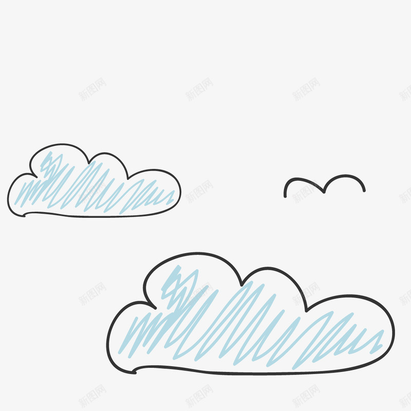 线条涂鸦云朵简笔画png免抠素材_新图网 https://ixintu.com 云朵 涂鸦 漂浮 简笔 线条 绘画 美丽的 装饰