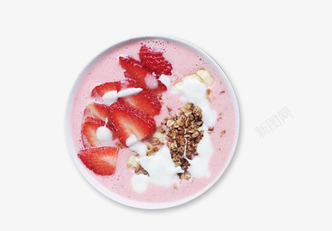 草莓奶昔png免抠素材_新图网 https://ixintu.com 奶昔 水果 甜品 粉色 草莓