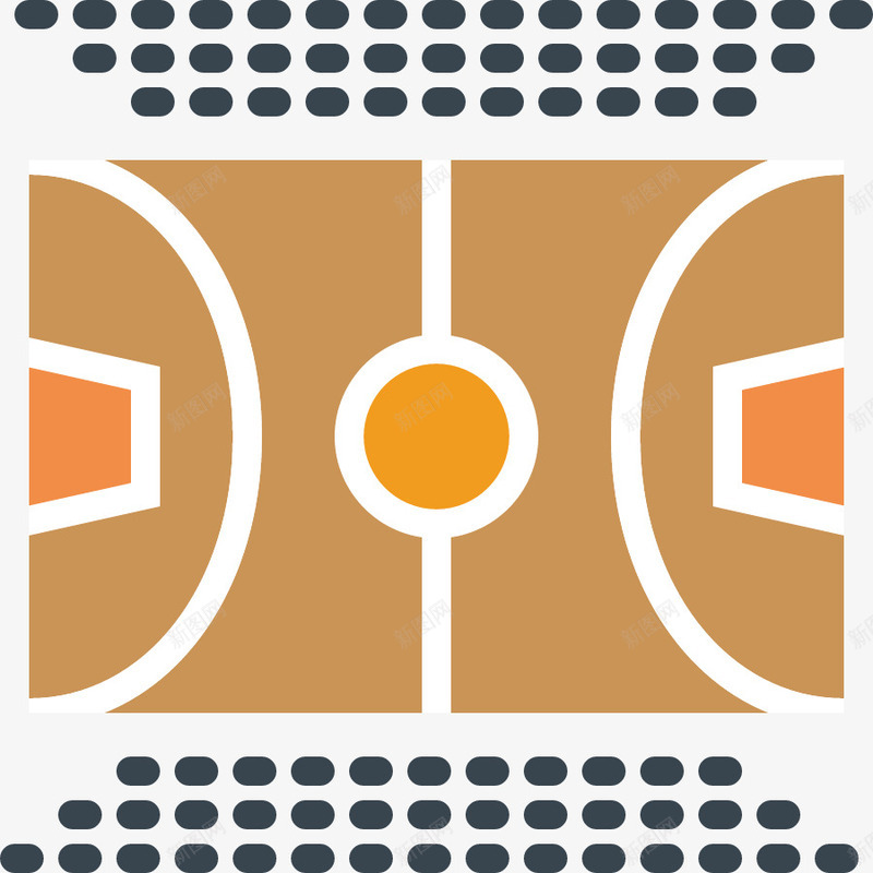 手绘篮球场png免抠素材_新图网 https://ixintu.com 卡通 场地 手绘 手绘篮球场 手绘篮球场PNG 篮球场 运动场地