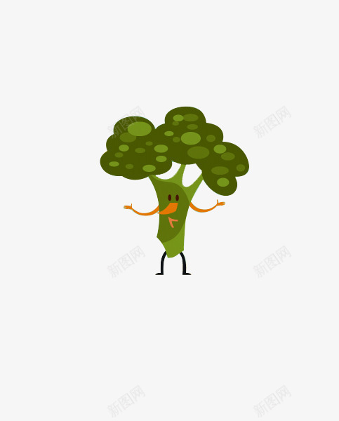 卡通美食蔬菜背景png免抠素材_新图网 https://ixintu.com 卡通 绿色 美食 蔬菜