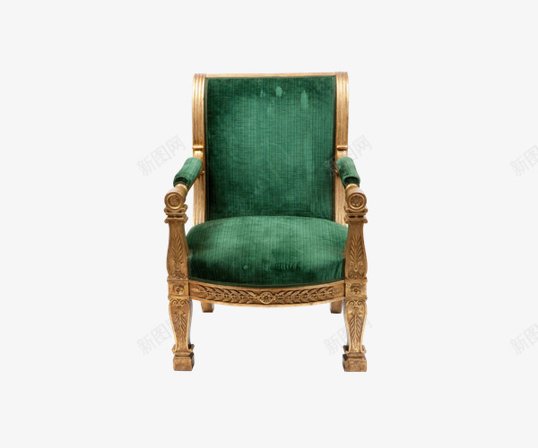 家具绿色椅子png免抠素材_新图网 https://ixintu.com 产品实物 家具 座椅 椅子 绿色 舒适椅凳