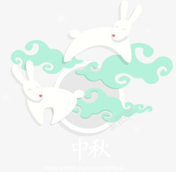 中秋嫦娥手绘图案中秋节高清图片