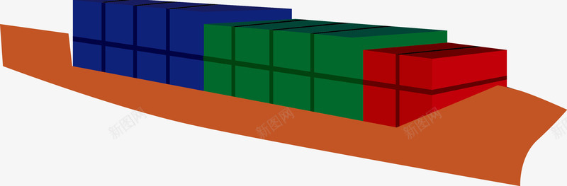 货运船只png免抠素材_新图网 https://ixintu.com 卡通货船 帆船 海运 海运物流 矢量货船 船 船只 货船 运输