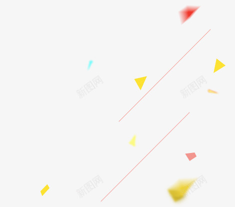 彩色漂浮几何三角直线png免抠素材_新图网 https://ixintu.com 三角 几何 彩色 漂浮 直线