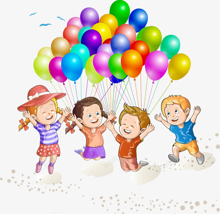 海滩玩气球的孩子矢量图ai免抠素材_新图网 https://ixintu.com 孩子 气球 海滩 海滩玩气球的孩子矢量素材 矢量气球 矢量图