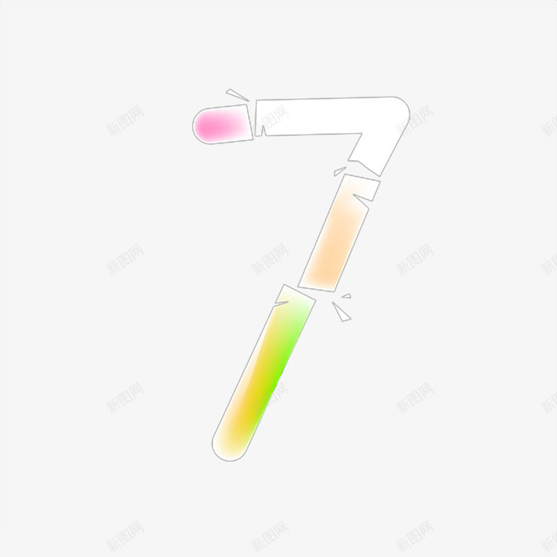 七的数字碎裂效果png免抠素材_新图网 https://ixintu.com 地面碎裂 效果 破碎 碎裂 裂开