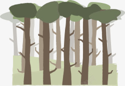 阴森森的阴森森林矢量图高清图片