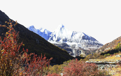 秋季稻城风景区素材