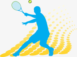 科技感圆点网球运动高清图片