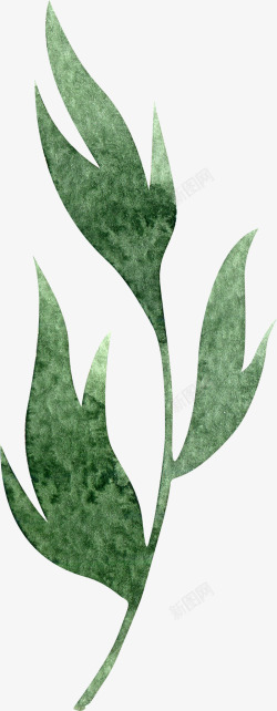 绿色植物装饰案素材